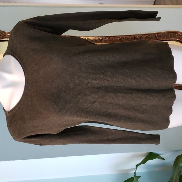 tExtured Knit Sweater Olive Green AEO Ahh-Mazingly Soft - Picture 1 of 5